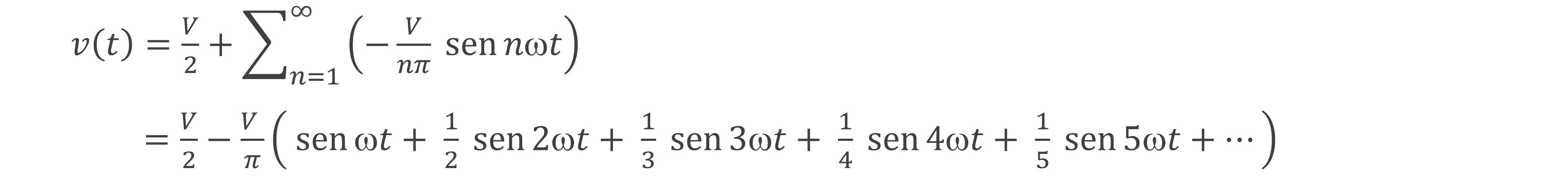 Série de Fourier da Onda Dente de Serra